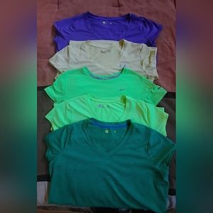 Women's activewear Dri-fit T-shirts. Sizes M/L